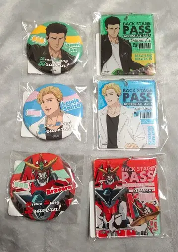 DMM 스크래치 아크릴 키링 캔뱃지 브레이버 이사미 스미스