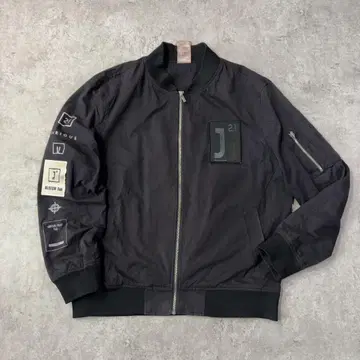 JACK&JILL MA-1 자켓 블랙 L~XL 한국 소매 와펜