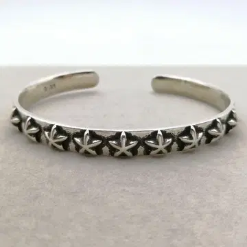 새상품 별 스터드 스타 실버 925 뱅글 심플 남성용