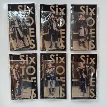 SixTONES 6인 전원 아크릴 스탠드 페스티벌 미사용 미개봉
