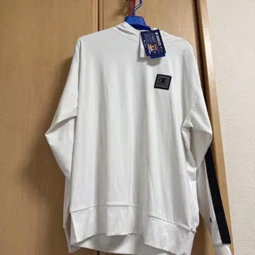 Champion 화이트 후드 부착 트레이닝복