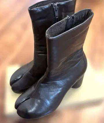 VIVIAN 부츠 타비 부츠 S 타비 디자인 미들 부츠 다크 브라운