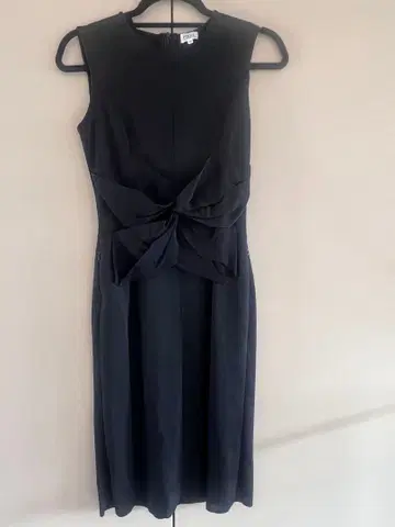 폭시 슬리브리스 원피스 블랙 무지 17757-SNMAE27