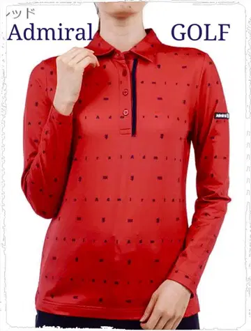 Admiral 골프 여성용 긴팔 피케 셔츠 속기모 소재 새상품