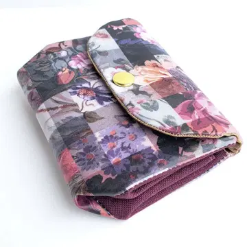 아카이브 깅엄 리버티 프린트 라미네이티드 미니 지갑