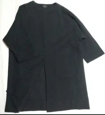 evam eva 프레스 울 코트 노카라