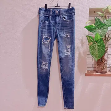 AMERICAN EAGLE OUTFITTERS [ XS ] 스키니 청바지