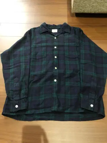 60s 비엘라 블랙워치 울 코튼 셔츠 박스