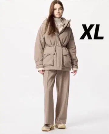 미사용 새상품 UNIQLO 하이브리드 다운 코트 XL