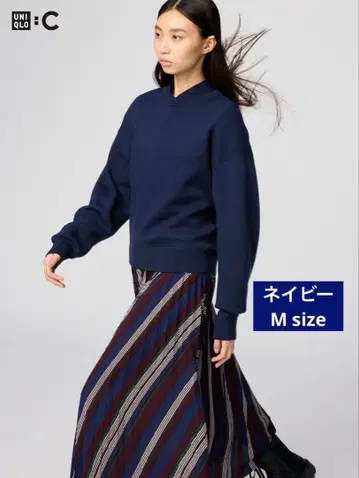 유니클로 C 스무스 코튼 크루넥 스웨터