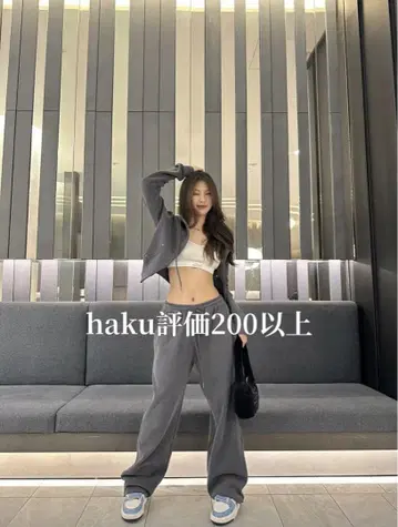 badblood 그레이 스트레이트 팬츠 캐주얼