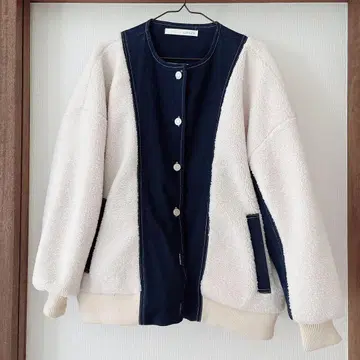 루필리안 보아 데님 아우터