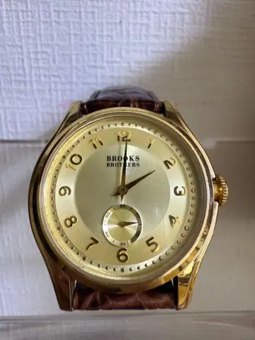Brooks Brothers 아날로그 손목시계 골드 작동품