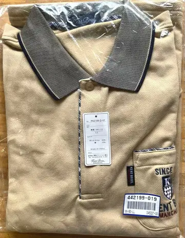 [택 포함 새상품] 긴팔 피케 셔츠 L 사이즈 베이지