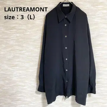LAUTREAMONT 긴팔 새틴 셔츠 [L] 겉옷 심플 비침 1292