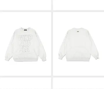 WIND AND SEA 메탈릭 크루넥 맨투맨