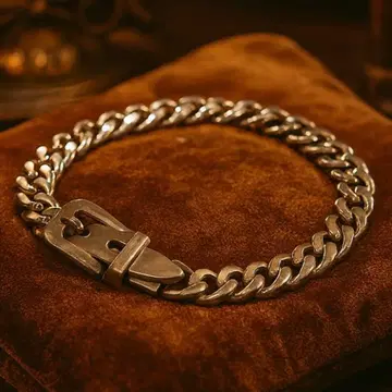 버클 세리에 벨트 실버 925 팔찌 실버 v052