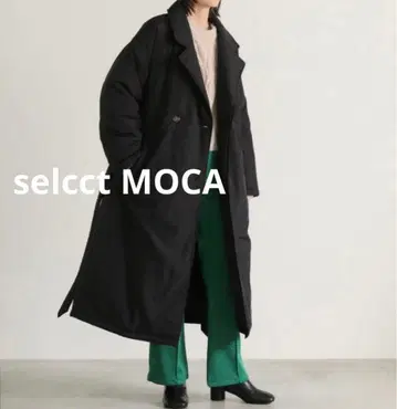 셀렉트모카 select MOCA 스탠드 카라 충전솜 롱 코트 F