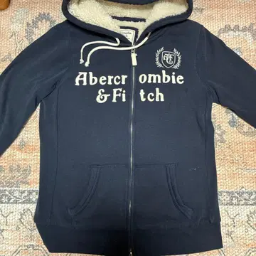 Abercrombie & Fitch 네이비 M 보아 집업 후드티
