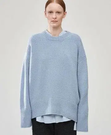 새상품급 갤러리 바이 22AW 파인 울 크루넥 풀오버 S