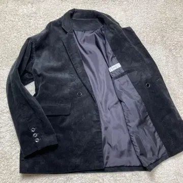 ADRER 빈티지 메이 오버 테일러드 코듀로이 자켓 블랙