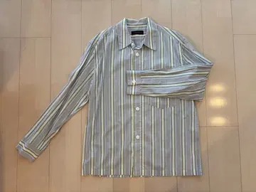 caban 캐 남성용 코튼 멀티 스트라이프 셔츠