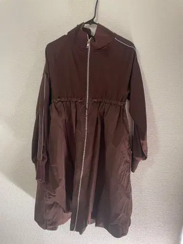 브라운 집업 원피스