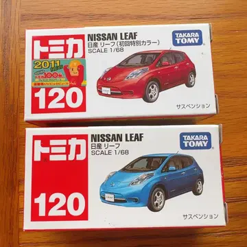 미사용 새상품 토미카 No. 120 닛산 리프 첫회 특별 컬러 신차 씰