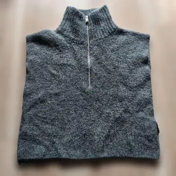 COS 그레이 하이넥 니트 베스트