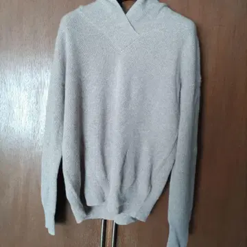 캐시미어 100% 그레이 긴팔 니트