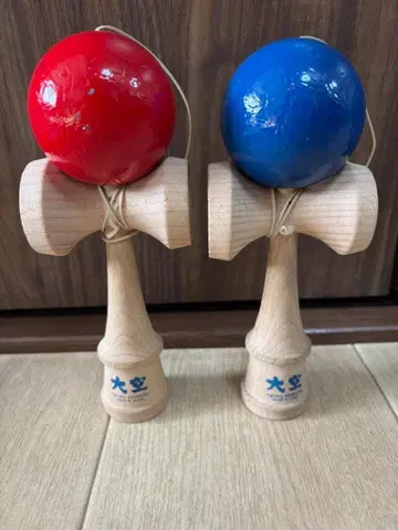 켄다마 오조라 일본켄다마협회 인증품 빨간색, 파랑 2세트