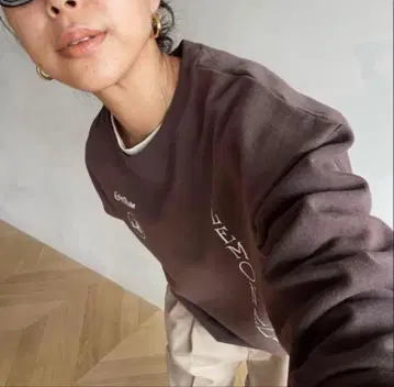 시루무린 LEMON 그래픽 베이직 맨투맨