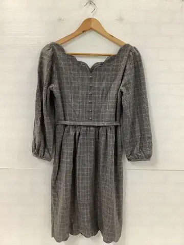 11.11 A979 트란테안 손 드 모드 무릎 기장 원피스 체크