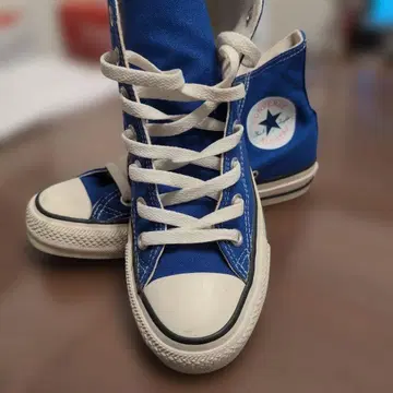 ALL STAR 파랑 하이컷 스니커즈 24.5cm