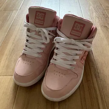 DC 핑크 하이컷 스니커즈