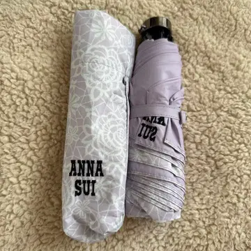 ANNA SUI 연보라 접이식 우산 우천 겸용