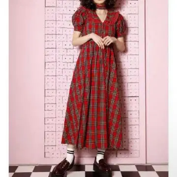 jouetie 체크 원피스