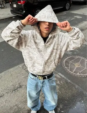 [ 새상품 ] 후드티 후디 집업 스트릿 y2k 해외 카모플라쥬