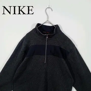 NIKE 하프 지퍼 스웨터 다크 그레이/블랙 타이거 우즈 M
