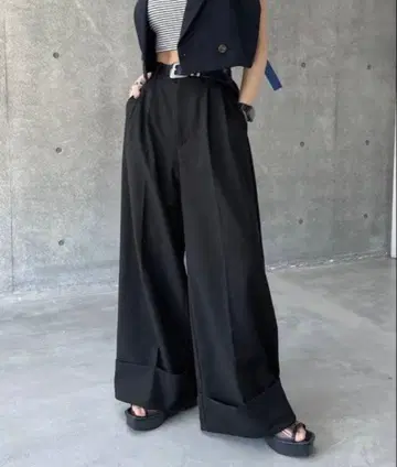 PAGEBOY 페이지 보이 롤업 슬랙스