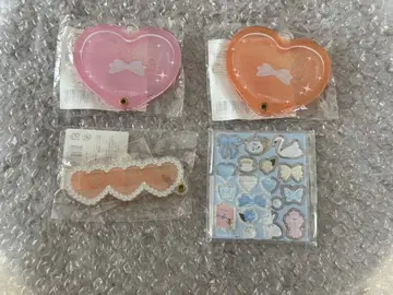 FUKUYA 캐릭터 복권 프렌치 걸리시 아크릴 부품 세트 미개봉 새상품