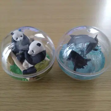 어드벤처 월드 카프리움 팬더 고래 돌고래 2종 세트