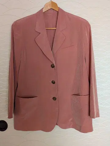 핑크 자켓 3버튼