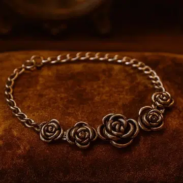 키헤이 실버 925 팔찌 실버 체인 빈티지 v053