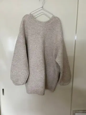 MERI 메리 오버 사이즈 베이지 니트 스웨터 F 프리 사이즈