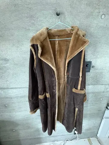 무스탕 코트 리얼 가죽 이탈리아