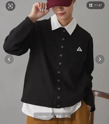 GEVACO 블랙 크루넥 가디건 택 포함 미사용 새상품