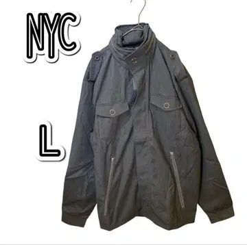 택 포함 새상품 남성용 NYC 블루종 점퍼 아우터 그레이 L