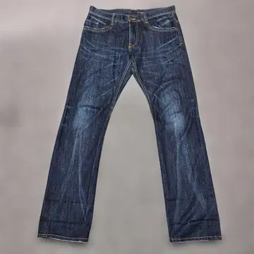 TETE HOMME 데님 데미지 스트레이트 히게가공 에이징