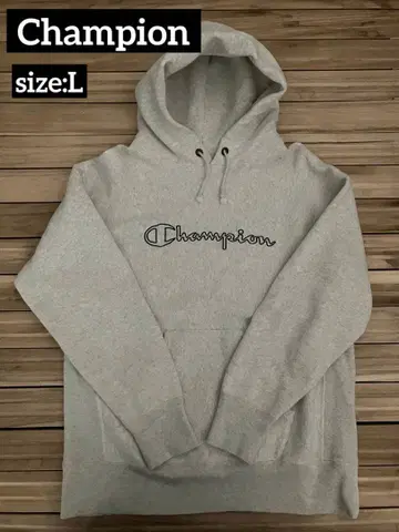 [ 가격 협의 가능! ] Champion 그레이 후드티